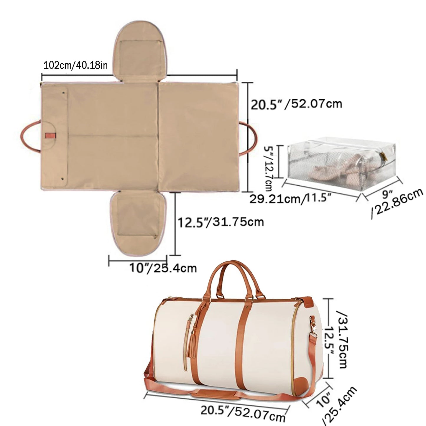 Sac de Voyage Garment Bag 2 en 1